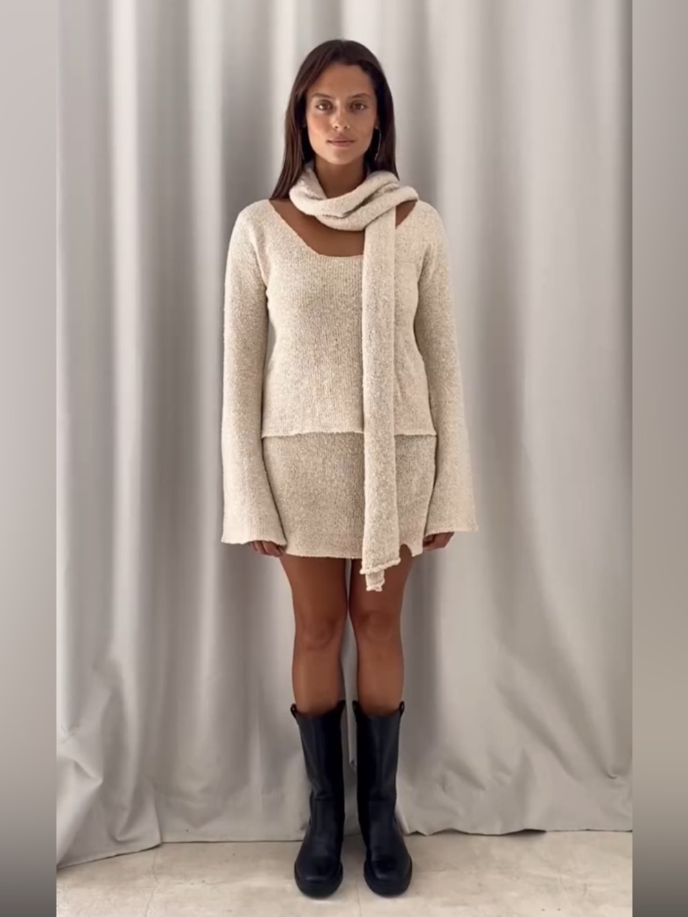 NWOT Indigo Luna Cozy Knit Set (Sweater & Skirt)